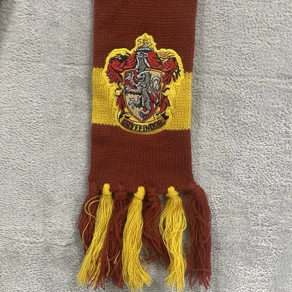 Harry Potter Hogwarts Striped Scarf Red Yellow Cosplay